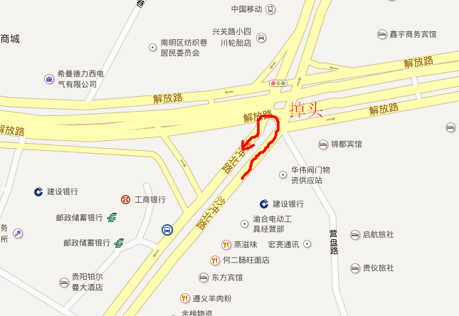 贵州省贵阳市火车站批发市场(沙冲北路)属于一环线路吗?